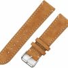 Best Onthelevel Onthelevel Classic Suede Leather With Tanned Leather Back Watch Band Strap For Men Or Women - 18Mm 20Mm 22Mm