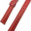 Online NewLife 14Mm Red Genuine Leather Watchband | Teju Lizard Grained, Lightly Padded Replacement Wrist Watchstrap That Brings New Life To Any Watch (Womens Standard Length)