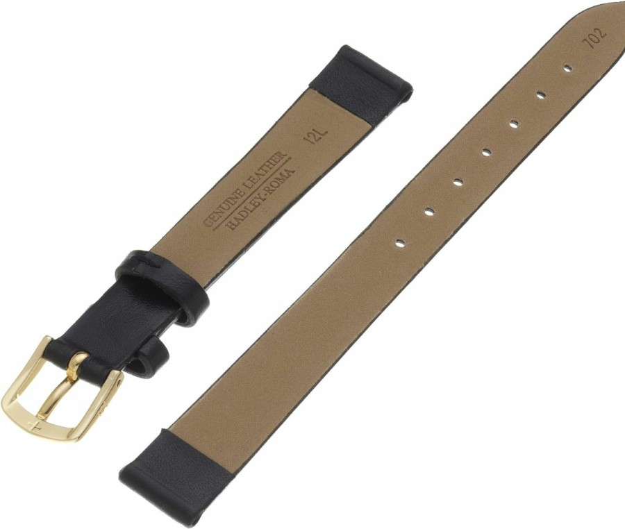 Clearance Hadley-Roma Hadley-Roma Women'S 12Mm Leather Watch Strap, Color:Black (Model: Lsl702La 120)