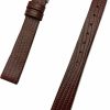 Best NewLife 12Mm Dark Brown, Genuine Leather Watchband | Tail Lizard Grain, Flat Replacement Bracelet Watchstrap That Brings New Life To Any Watch (Womens Standard Length)