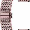 New Kai Tian 9 Rows Watch Band Stainless Steel 18Mm 20Mm 22Mm Watch Bands For Men Women Tapered Straps Metal Deployment Buckle Black Gold Rose Gold Silver