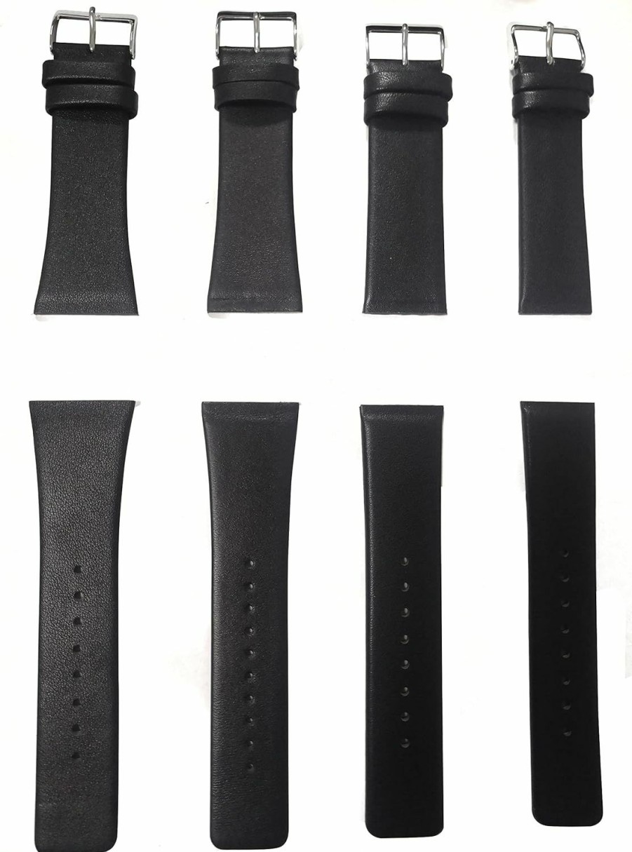 Best NZZXTO Replacement Leather Watch Band For Skagen Bering Uni Watches With Screw