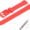 Clearance MCXGL Mcxgl Silicone Women'S Watch Band Replacement For Swatch Case Diameter 25Mm Strap Width 12Mm Swiss Quartz Watch Strap