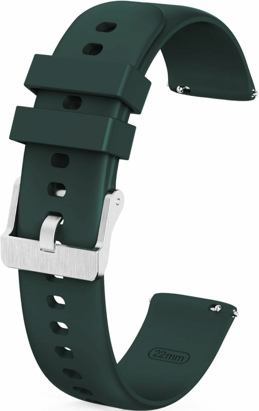 Hot NBONAL Nbonal Silicone Watch Band With Quick Release For Women Men Soft Thin Strap For Replacement(22Mm-Dark Green)