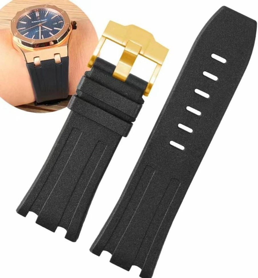 Clearance LaTool Latool Dive Rubber Silicone Watch Band Compatible With Audemars Piguet Royal Oak Offshore 15703 15710-28Mm Ap Rubber Watch Band Strap