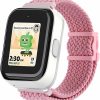 New Wellfit Stretchy Braided Syncup Kids Watch Band With Magnetic Buckle - Adjustable Length, Breathable Nylon, Quick Release Spring Bars