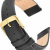 Clearance Speidel Speidel Genuine Leather Watch Band Black Classic Calf Skin Replacement Strap,18Mm