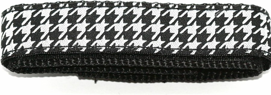 Online The Band The Band Chums 20Mm Hook & Loop Black White Houndstooth One Piece Sport Watchband