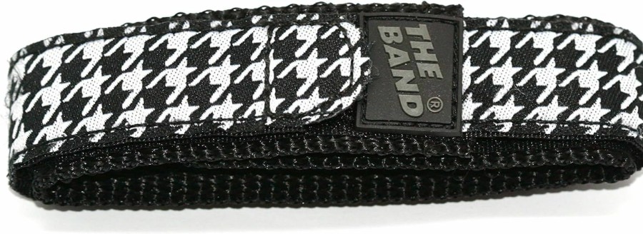 Online The Band The Band Chums 20Mm Hook & Loop Black White Houndstooth One Piece Sport Watchband