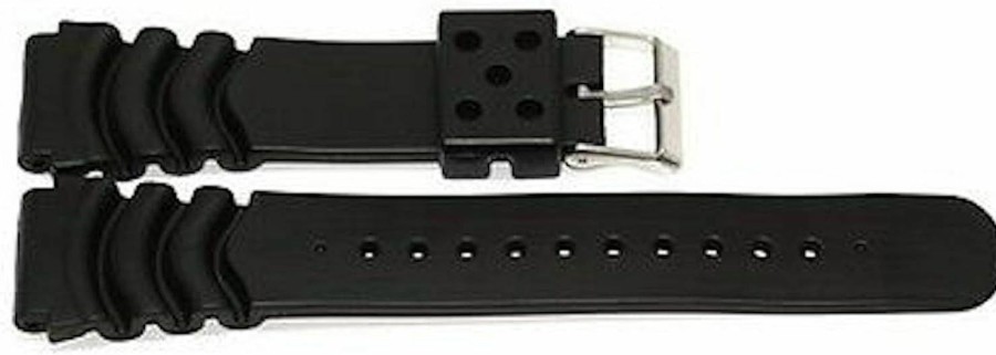 New Cuir De Lyon 22Mm Black Rubber Diver Watch Band Strap Fits Monster Seiko Skx 031 Skx781 Skx007