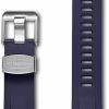 New Crafter Blue Crafter Blue Td01 Curved End Watch Band Rubber Strap Replacement For Tudor Heritage 41Mm Black Bay 79230, 79350, 79363, 79730 Etc