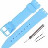 Online Rihahisy Silicone Rubber Watch Strap/Watch Band Replacement For Swatch