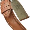 New STUNNING SELECTION Alpine Padded Soft Genuine Waterproof Leather Watch Band - 18Mm, 20Mm, 22Mm, 24Mm