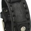 Hot Nemesis Nemesis #Vsb-K Washed Out Faded Dark Gray 20Mm Lug Width Wide Leather Cuff Watch Band