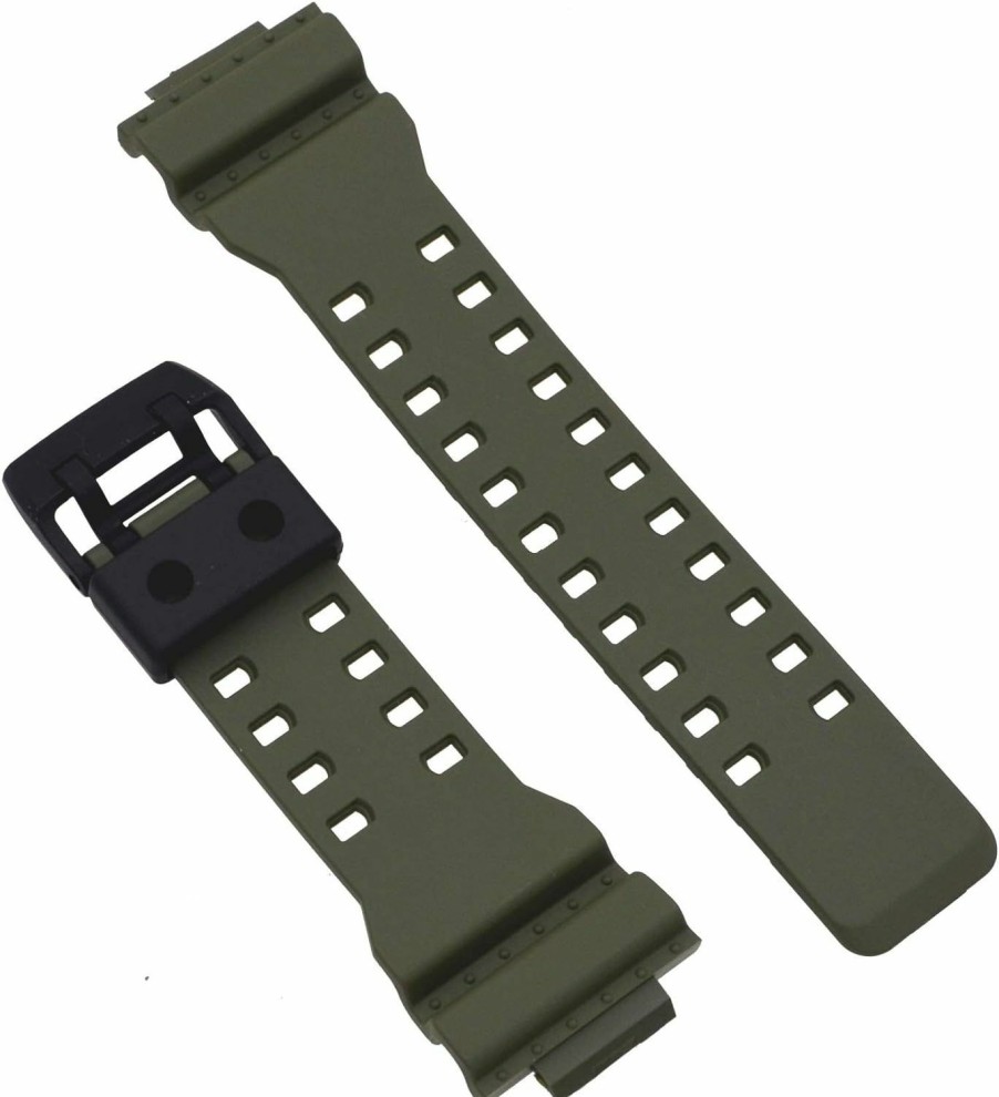 Best Casio Casio 10549322 Genuine Factory Olive Green G Shock Replacement Band - Ga700Uc-5A