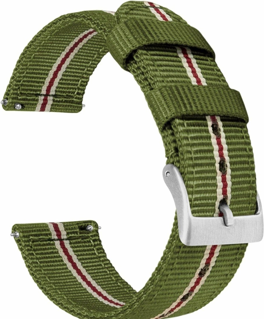 Online BARTON WATCH BANDS Barton Watch Bands - Ballistic Nylon Two-Piece Nato Style Straps - Choice Of Color & Width (18Mm, 20Mm, 22Mm)