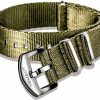 Online hemsut h Hemsut Military Style Watch Strap, Seat Belt Watch Wrap For Men Women, High End Soft Quality Nylon Watch Bands With Heavy Duty Brushed Buckle Of 18Mm 20Mm 22Mm 24Mm