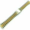 Wholesale all4udeals 16Mm 18Mm 20Mm 22Mm Gold And Silver Stainless Steel Metal Watch Band