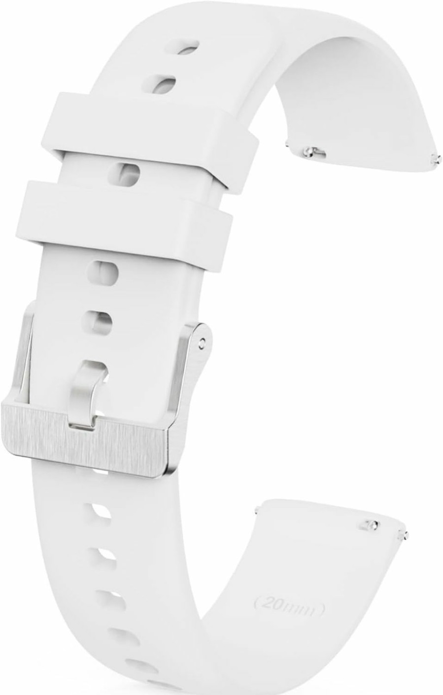 New NBONAL Nbonal Silicone Watch Band With Quick Release For Women Men Soft Thin Strap For Replacement(20Mm-White)