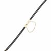 Wholesale Hadley-Roma Hadley-Roma Women'S Lb1021Lyre Vintage Ring-End Black Cord Gold Watchband