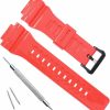 Clearance OliBoPo Waterproof Natural Resin Replacement Watch Band For Casio Sgw-300H Ae-1200 W-800H Aq- S800W Aq-S810W