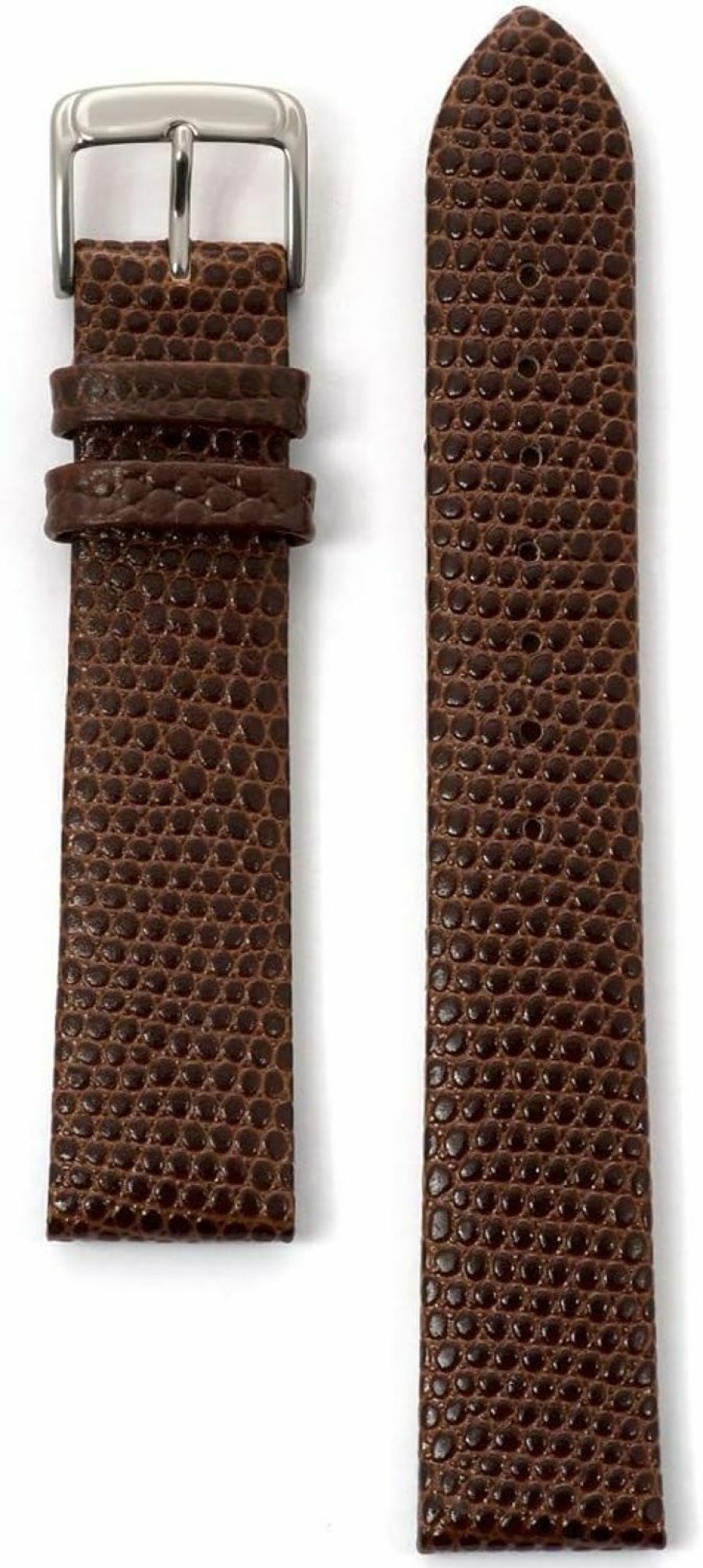 Online Watch Band Lizard Grain Speidel Men'S Lizard Grain Leather Watch Band, Brown 18 Mm