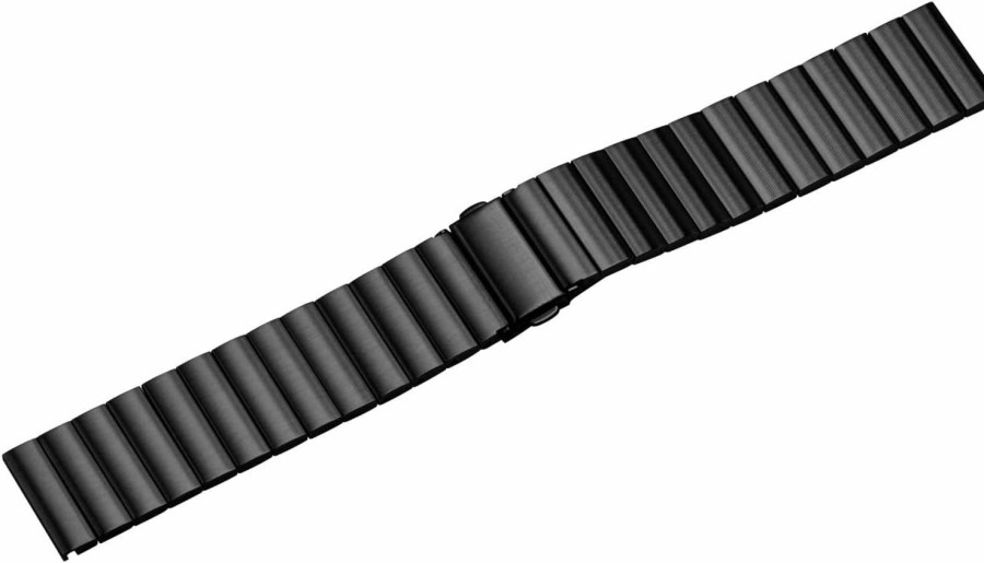 New SINAIKE Slim Solid Brushed Matte Finish Stainless Steel Quick Release Watch Band Strap For Men Women 18Mm 20Mm 22Mm Silver Black Folding Buckle