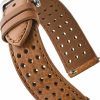 Online STUNNING SELECTION Alpine Genuine Perforated Leather For Watch Band - Quick Release Replacement Watch Bands For Women & Men - Stainless Steel Buckles - Compatible With Regular & Smart Watch Bands