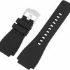 Hot JETHENG Jetheng Men'S Rubber Strap Replacement For 24Mm 33Mm Bell & Ross B&R Br-01 Br01 Br-03 Br03 Ladies Outdoor Work Waterproof Silicone Watch Band Wrist Strap Buckle