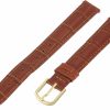 Clearance Voguestrap Voguestrap Tx45313Hn Allstrap 13Mm Honey Regular-Length Tile Crocodile Calf Watchband