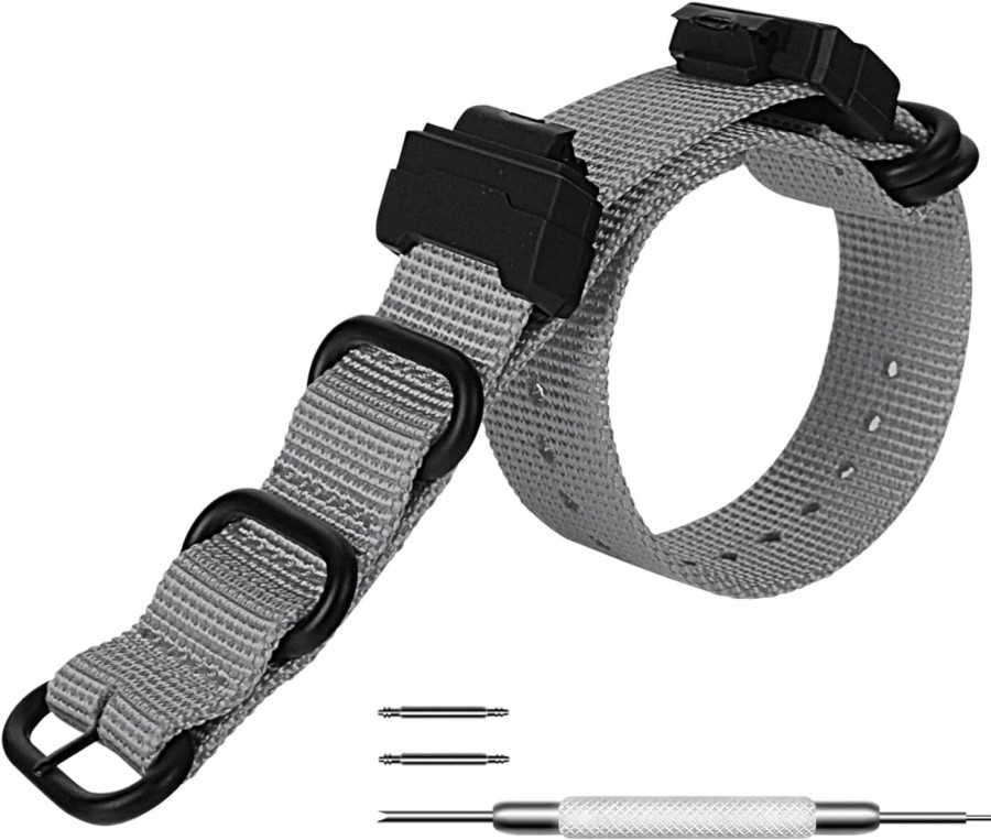 Wholesale uEmoh Nylon Strap Replacement Watch Bands Compatible With Casio G-Shock Watch Model Ga-100 / Ga-110 / Ga-100C / Ga-300 / Ga-120 / Ga-200/ Gd-100 /Ga-140/Ga-735/Ga-800/Dw-5600/Dw-5610/Dw-5305/Dw-6900/Gw-6900