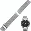 Hot THEAGE Theage Stainless Steel Thick Mesh Strap Men'S 22Mm Strap With Sandblasted Matte Finish