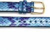 Hot Fashion Coordinates 14Mm Womens Blue Leather Watch Band Strap Fits Small To Medium Wrist