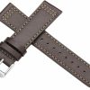 Online ZENTIUM Zentium Leather Watch Band,Leather Watch Strap,18Mm 20Mm 22Mm,Leather Flat Watch Strap, Watch Band For Men Women-Dark Brown