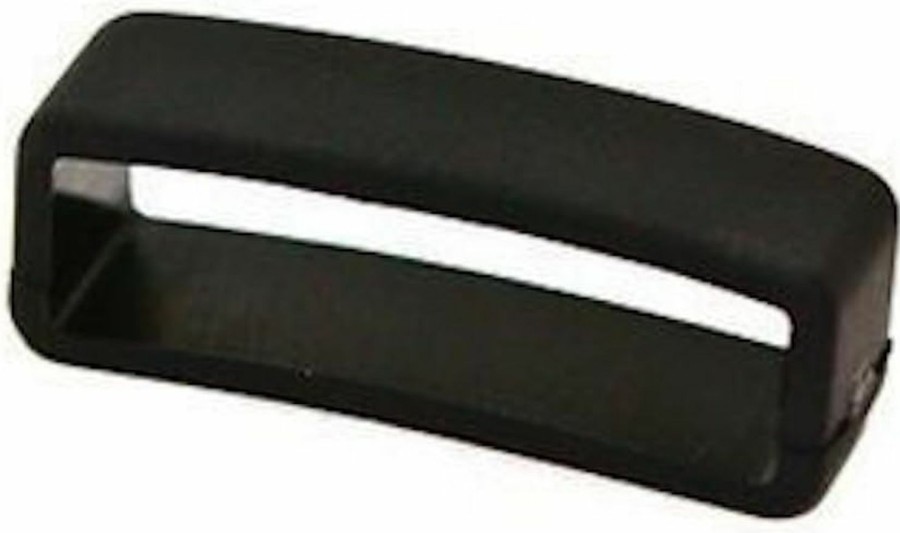 Best Cuir De Lyon Size 30Mm Black Rubber Silicone Soft Replacement Watch Band Strap Loop