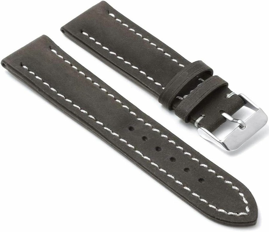 New DASSARI Avant Distressed Padded Italian Leather Watch Band Strap - Choose Your Color - 20Mm 22Mm 24Mm