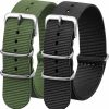 Hot Verbstel Nylon Watchband Replacement Quick Release Heavy Buckle Watchstraps For Men Women