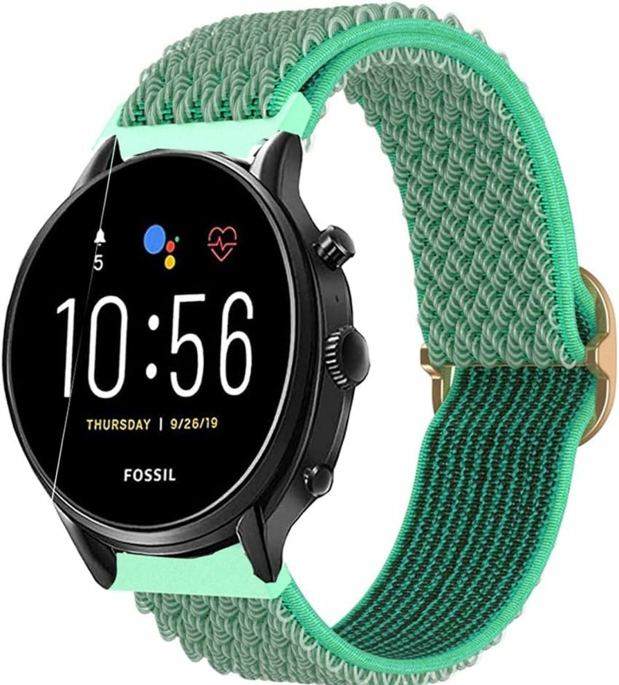 Online Tiangerr Compatible With Fossil Gen 6 44Mm Band & Fossil 5E 44Mm Band & Fossil Gen 5 Carlyle/Julianna Band,22Mm Stretchy Elastic Sport Replacement Strap Band Compatible With Fossil Q Explorist Hr Gen 4/3