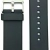 Hot NewLife Newlife 26Mm Rubber Polyurethane (Pu) Material Black Bracelet Watchband | Comfortable, Tough, Smooth, Durable Replacement Wriststrap That Brings To Any Watch (For Men And Women)