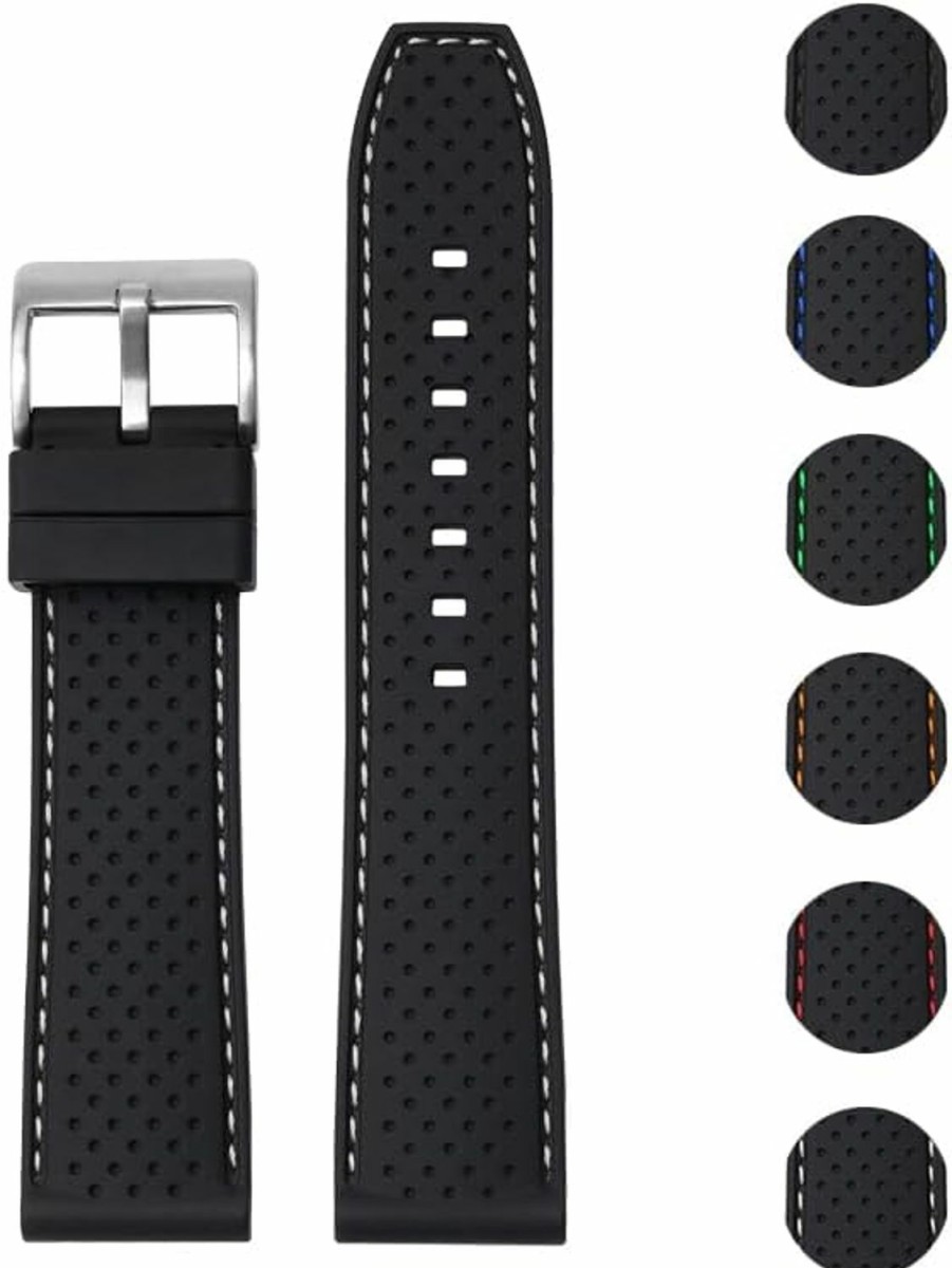 Best Generic Quick Release Rubber Band With Buckle For Tag Heuer Watches, Replacement Rubber Watch Band Straps For Tag Heuer Watches - Multiple Colors