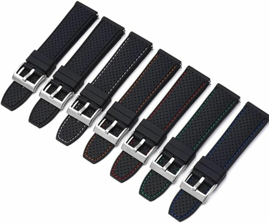 Best Generic Quick Release Rubber Band With Buckle For Tag Heuer Watches, Replacement Rubber Watch Band Straps For Tag Heuer Watches - Multiple Colors