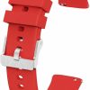 New NBONAL Nbonal Silicone Watch Band With Quick Release For Women Men Soft Thin Strap For Replacement(22Mm-Red)