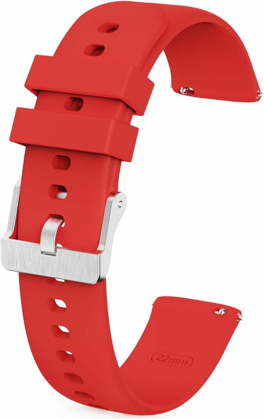 New NBONAL Nbonal Silicone Watch Band With Quick Release For Women Men Soft Thin Strap For Replacement(22Mm-Red)