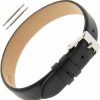 Best Gilden Gilden Ladies 8-12Mm Classic Calfskin Black One-Piece Leather Watch Band Charm Bracelet F601