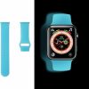 Best KUCKOW Glow In The Dark Watch Band, Bright Silicone Blue Watch Band Compatible With Apple Watch Samsung Galaxy Watch 5 Band Bioluminescent Iwatch Straps Series 8 7 6 Se 5 4 3 2 1 Women Men