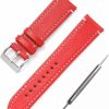 Hot Starbands Genuine Calf Leather Replacement Watch Band Strap,18 20 22 24Mm Replacement Quick Release With Stainless Steel Watch Buckle