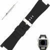 Online Topuly Topuly 32Mm Rubber Watch Band Replacement For Diesel Dz1215 Dz1216 Dz1273 Dz1282 Dz1430 Dz4246 Dz4247 Dz1453 Dz4286 Dz4287 Dz4288 Silicone Strap Wirstband Accessories For Men And Women