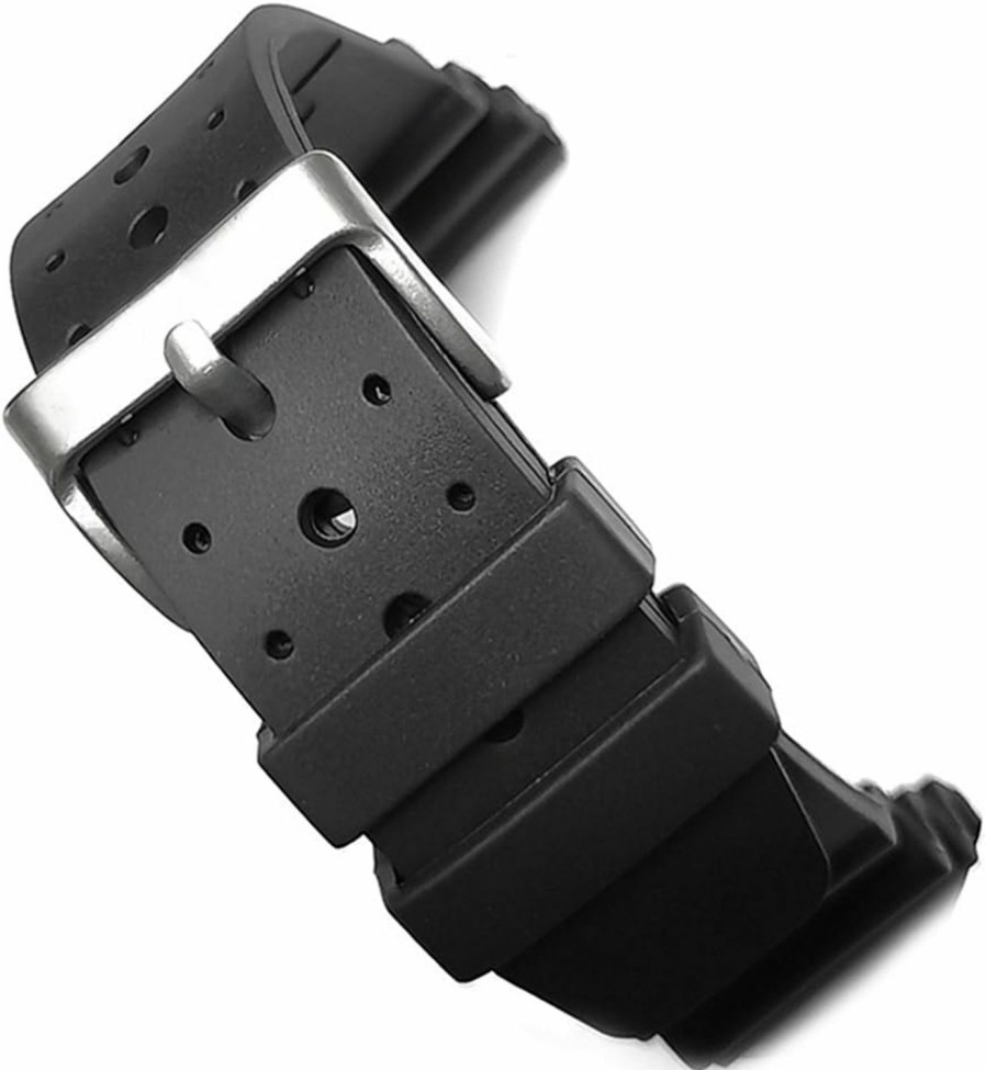 Best Narako Black Silicone Rubber Divers Watch Band Replacement Strap 18Mm 20Mm 22Mm