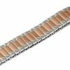 New Speidel Speidel 10-13Mm Two Tone Rose Gold Radial Twist O Flex Expansion Strap Watch Band