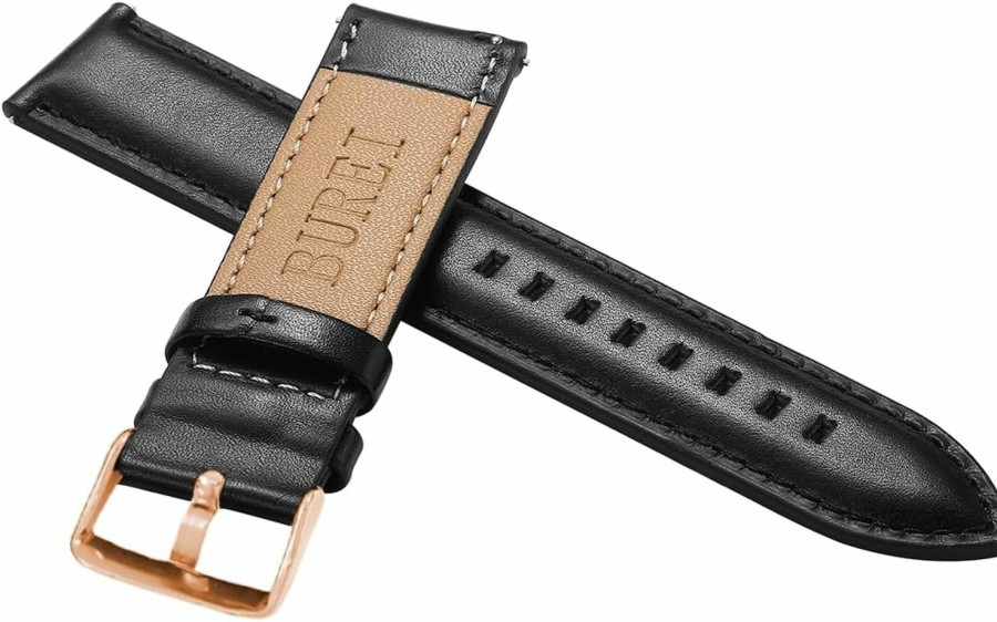 Clearance BUREI Burei Quick Release Calf Leather Watch Band For Men And Women 16Mm 18Mm 20Mm 22Mm Top Grain Leather Watch Strap